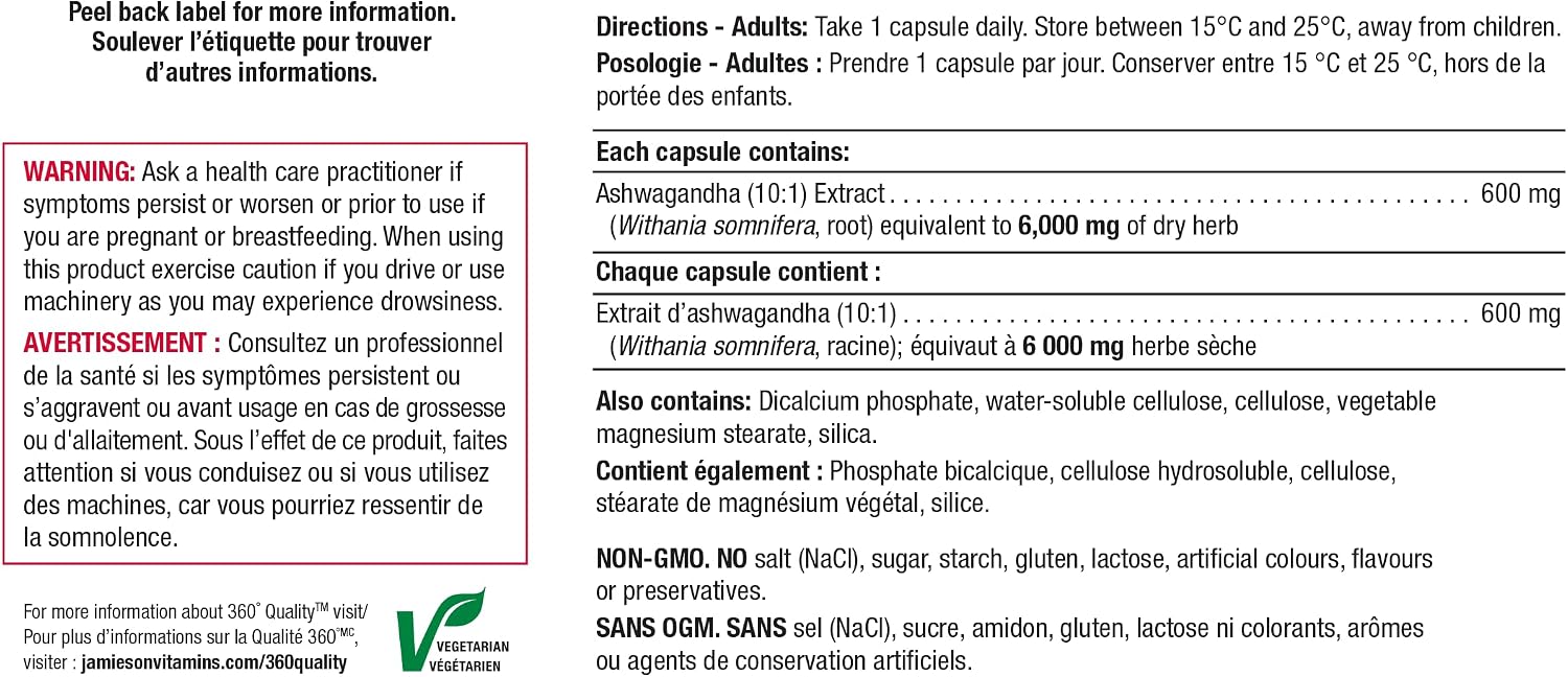 Thumbnail 4 de Jamieson Ashwagandha Capsules, 100 Capsules