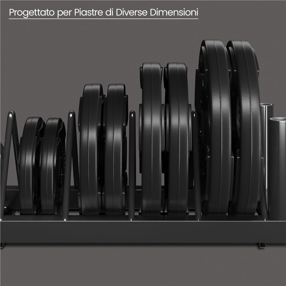 Detalle de Yaheetech Supporto per Manubrio Rack di immagazzinaggio Mobile: 4 Scomparti con Ruote