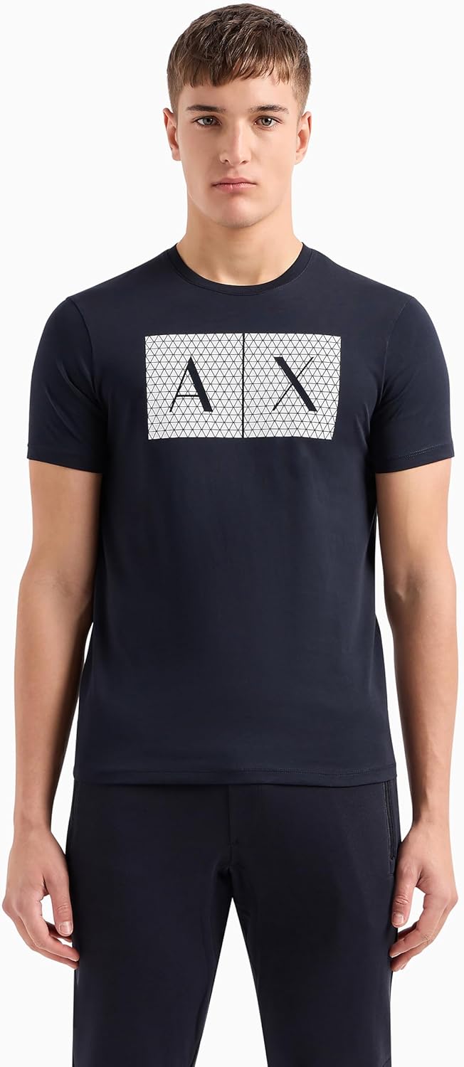 Thumbnail 4 de Armani Exchange Rectangular Box T-Shirt Uomo - Cotone morbido, vestibilità aderente e stampa geometrica