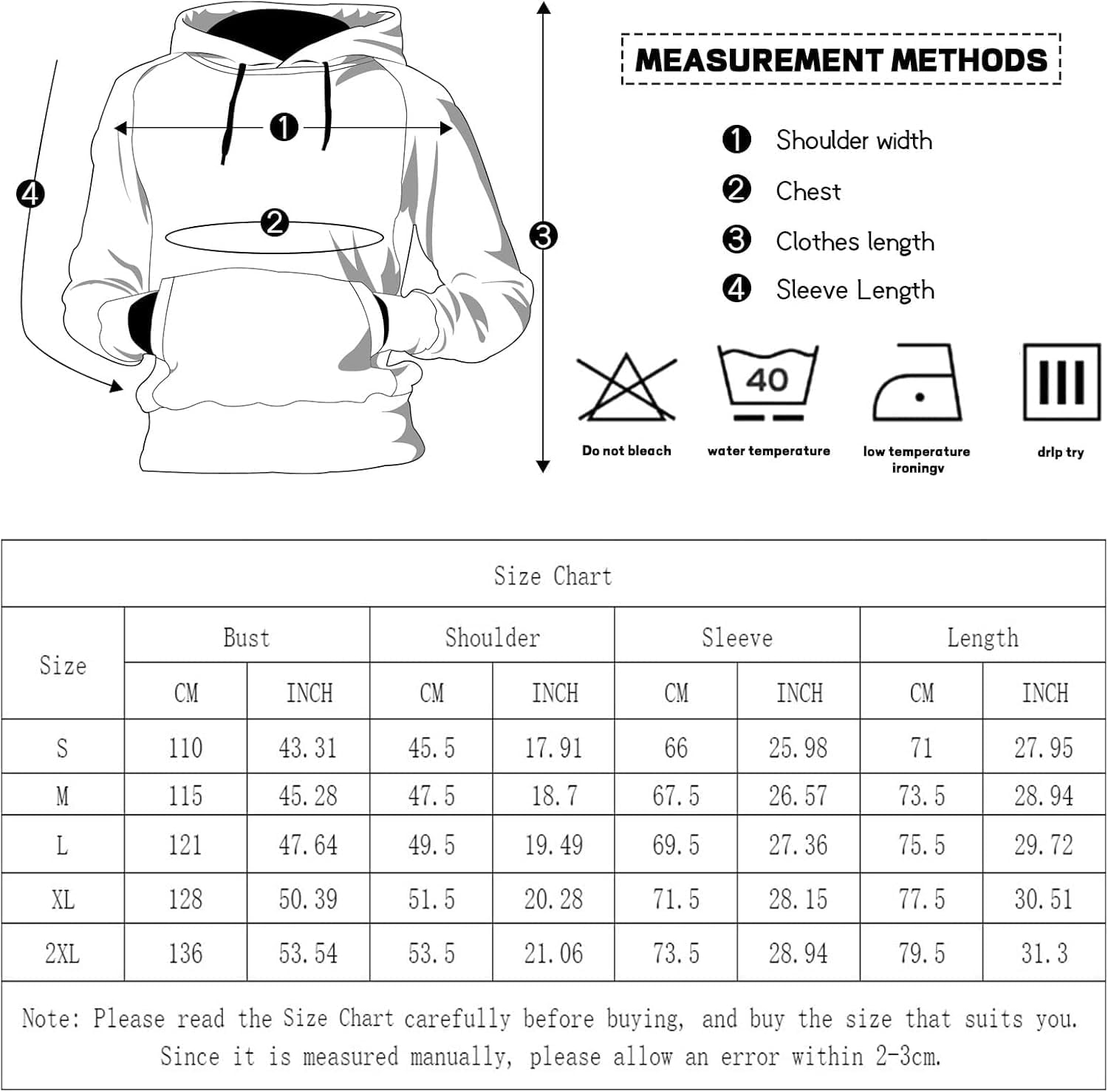 Thumbnail 6 de Velinsak Colour-Block Hoodie for Men, Long-Sleeve Pullover with Pocket