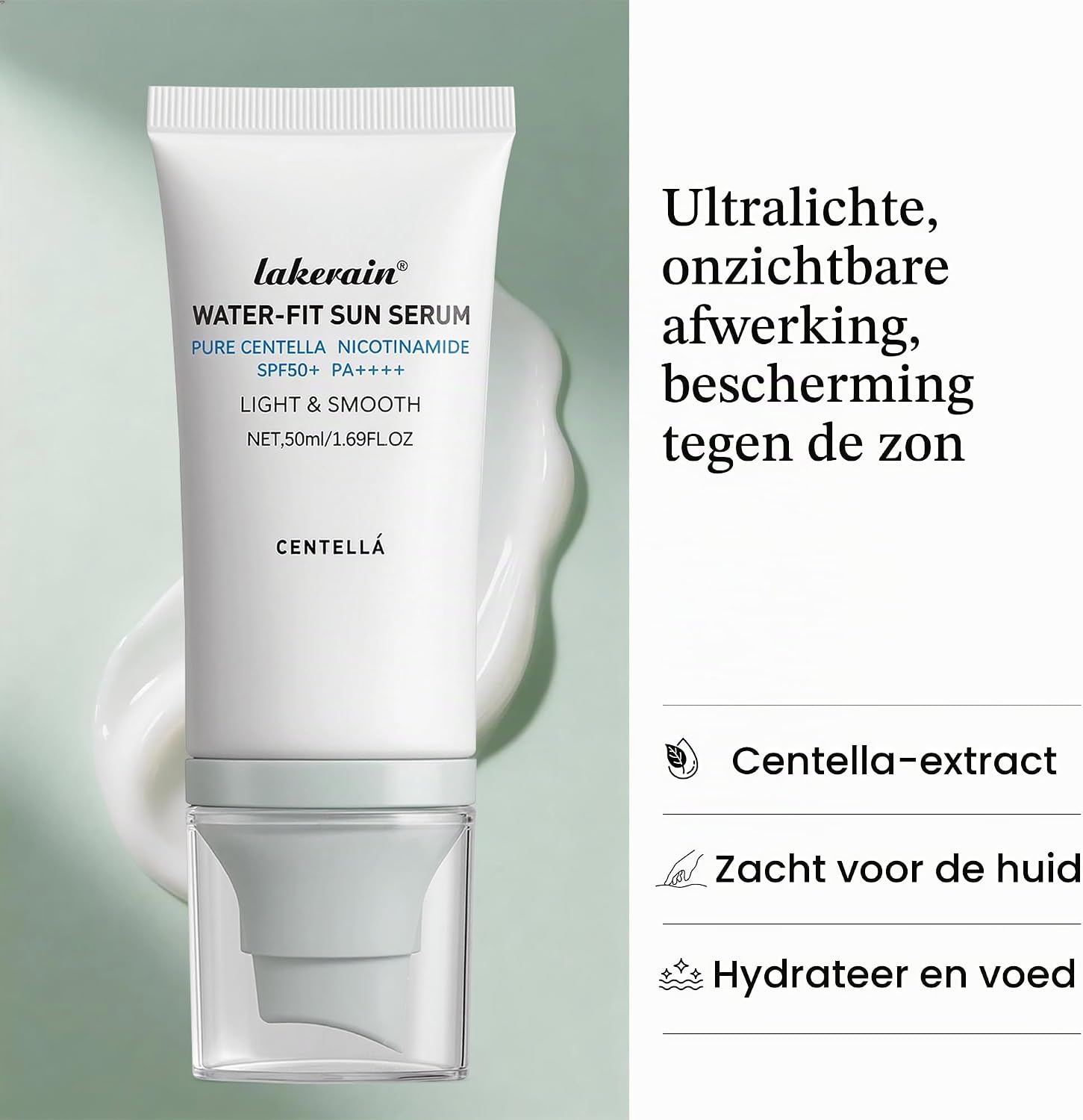Thumbnail 1 de VRAIKO Centella zonnebrandcrème SPF 50, hydraterende gezichtsserumtextuur, 50 ml