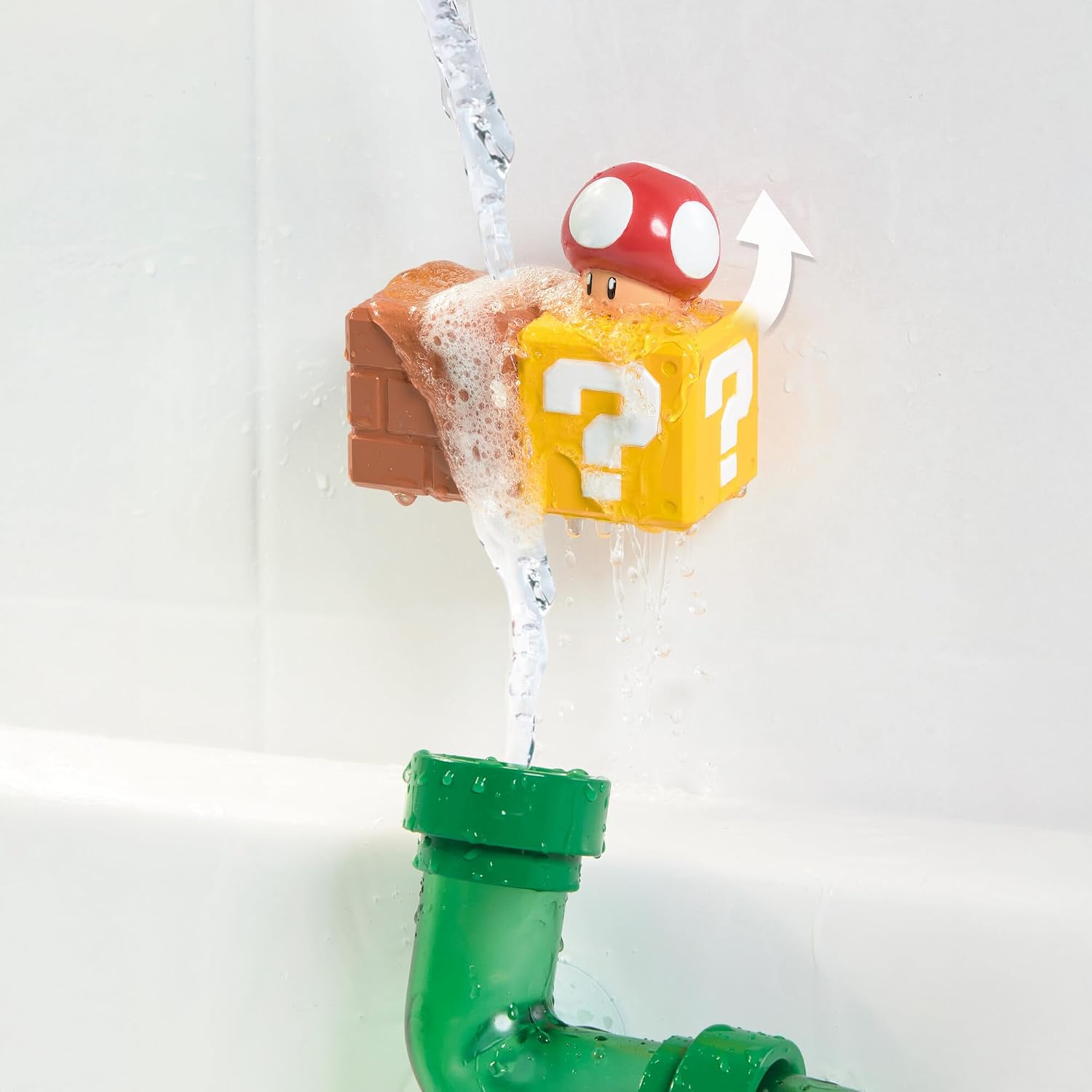 Detalle de My Mario Tuyaux de Bain – Jeu interactif de bain Mario avec circuit d'eau