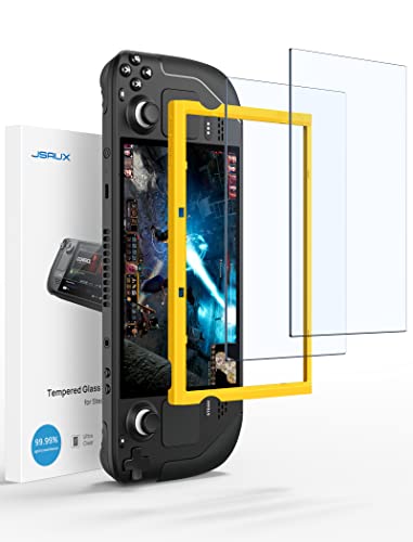 Detalle de JSAUX Protector de pantalla anti-reflejos para Steam Deck LCD y OLED (2 piezas) con cristal templado mate