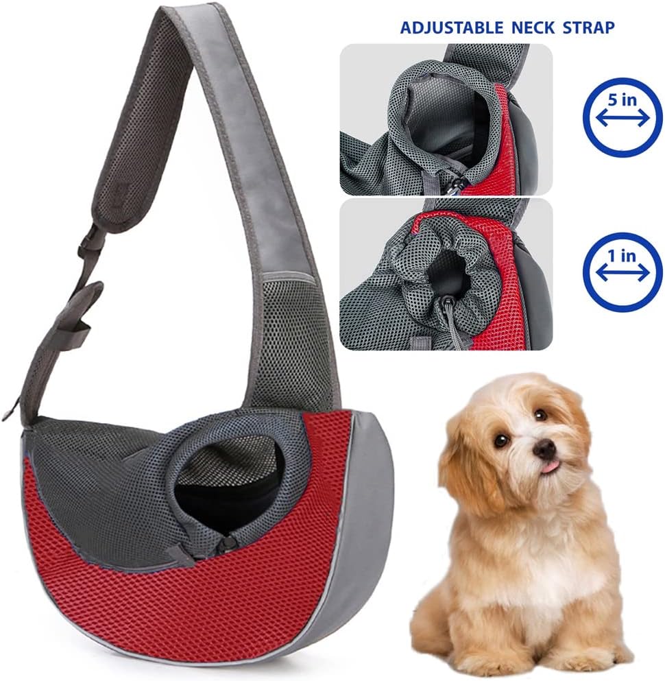 Detalle 1 de Pet sling carrier with hand free strap 45 x 13 x 28cm