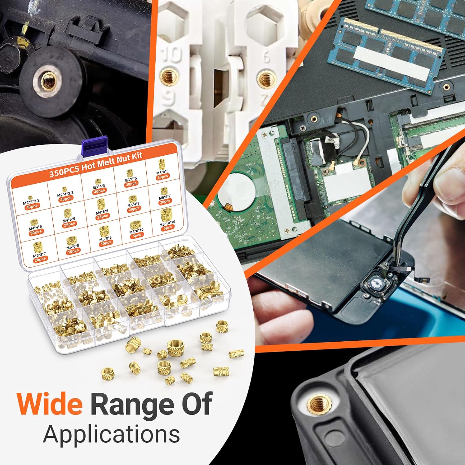 Thumbnail 6 de Preciva Gewindeeinsätze Lötspitzen Set 350tlg.