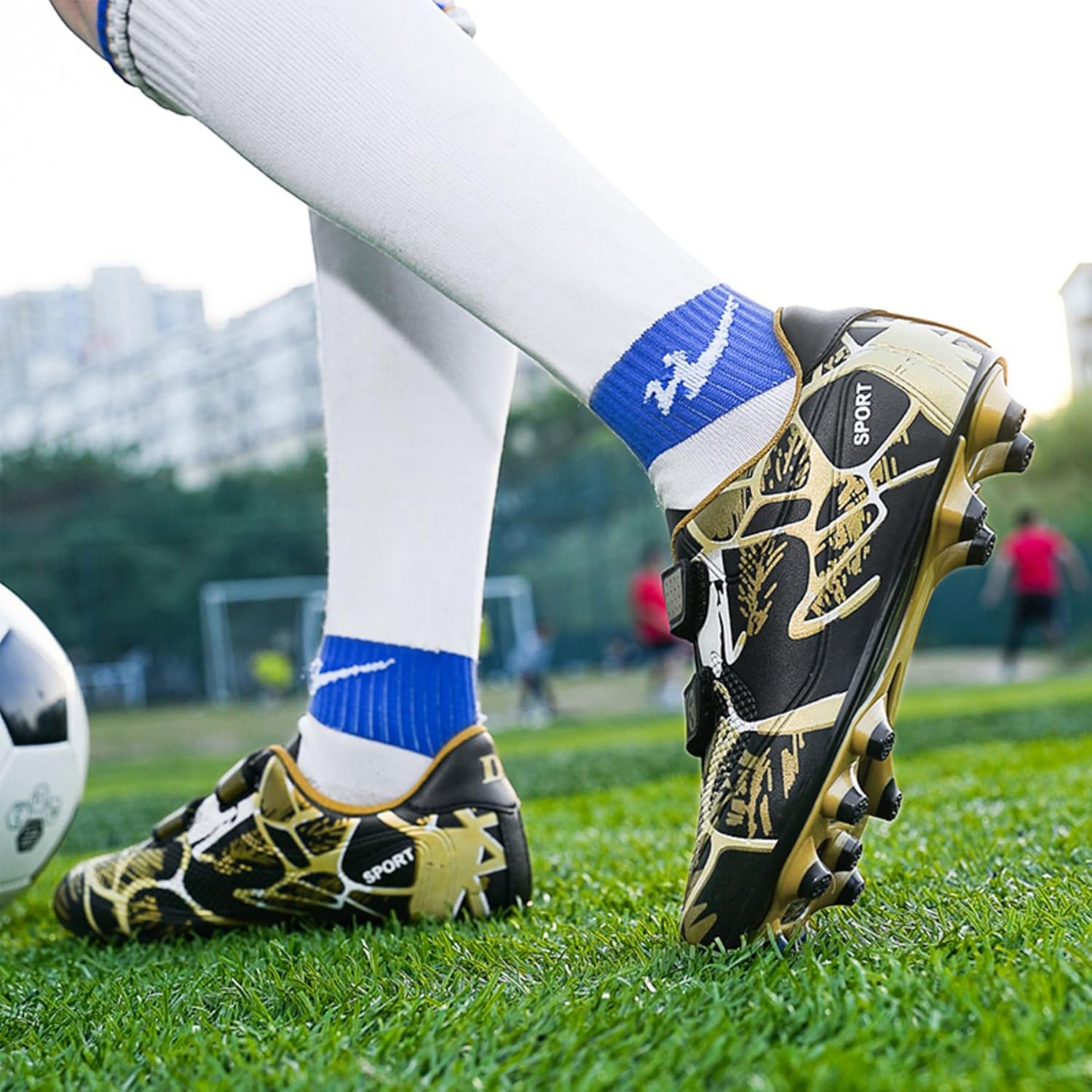 Thumbnail 2 de BAODLE Scarpe da Calcio Ragazzi FG/AG – Allenamento all’aperto con grip e comfort
