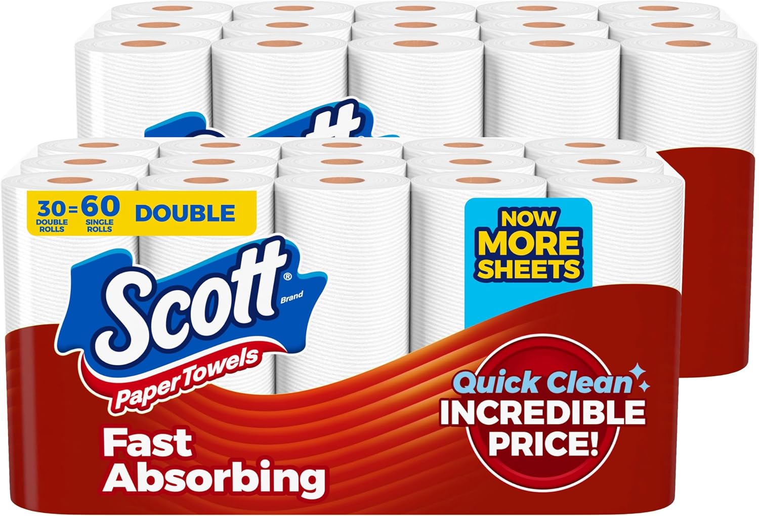 Detalle de Scott Select One-Ply Paper Towels 30 rolls 🧻