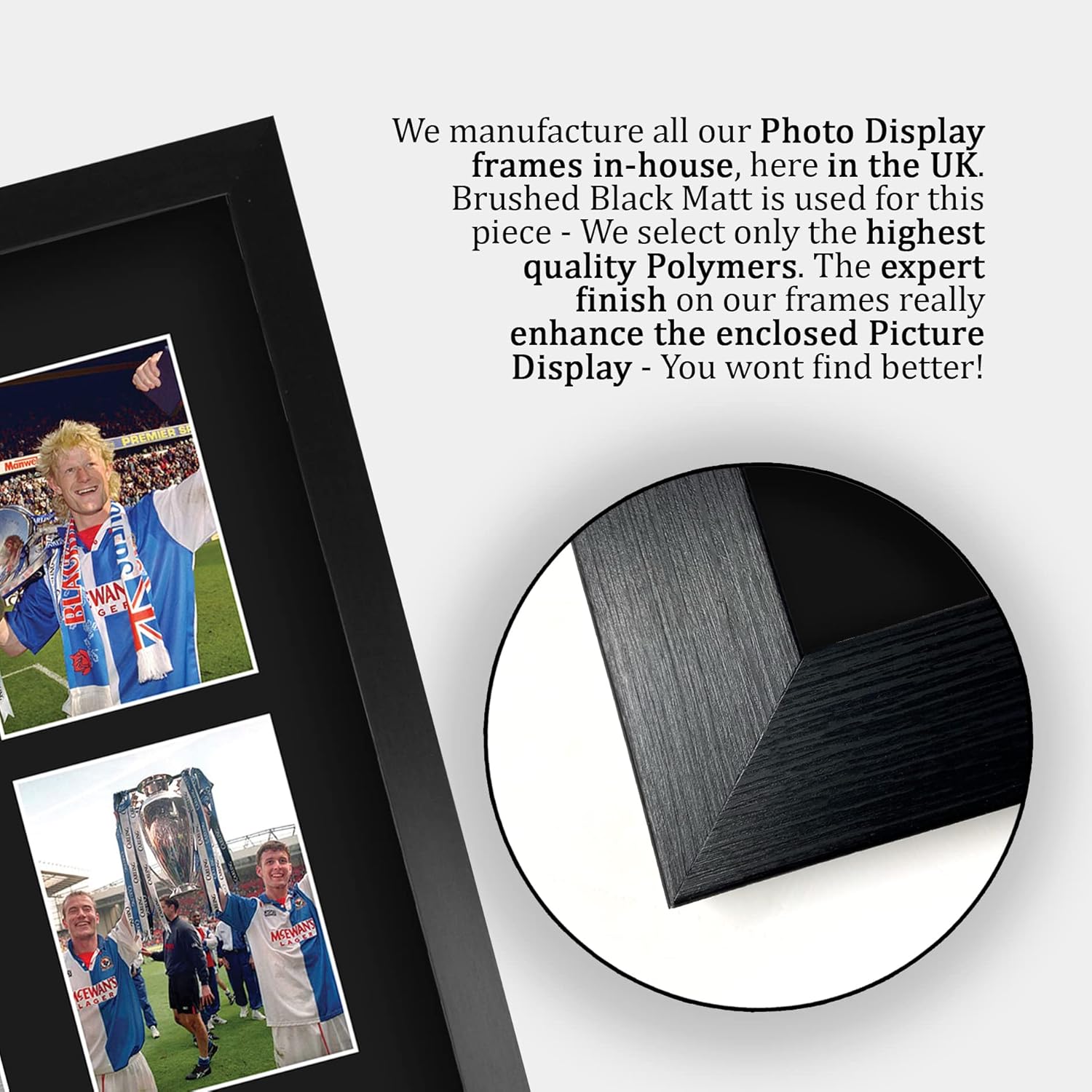 Thumbnail 5 de HWC Trading FR A3 Blackburn Rovers 1994–1995 Premier League Champions framed autograph photo display (A3)
