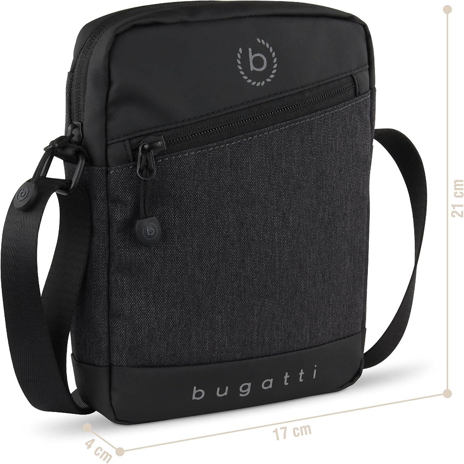 Thumbnail 1 de bugatti Universum Umhängetasche Herren – Mini-Schultertasche in XS oder S (17 x 4 x 21 cm)