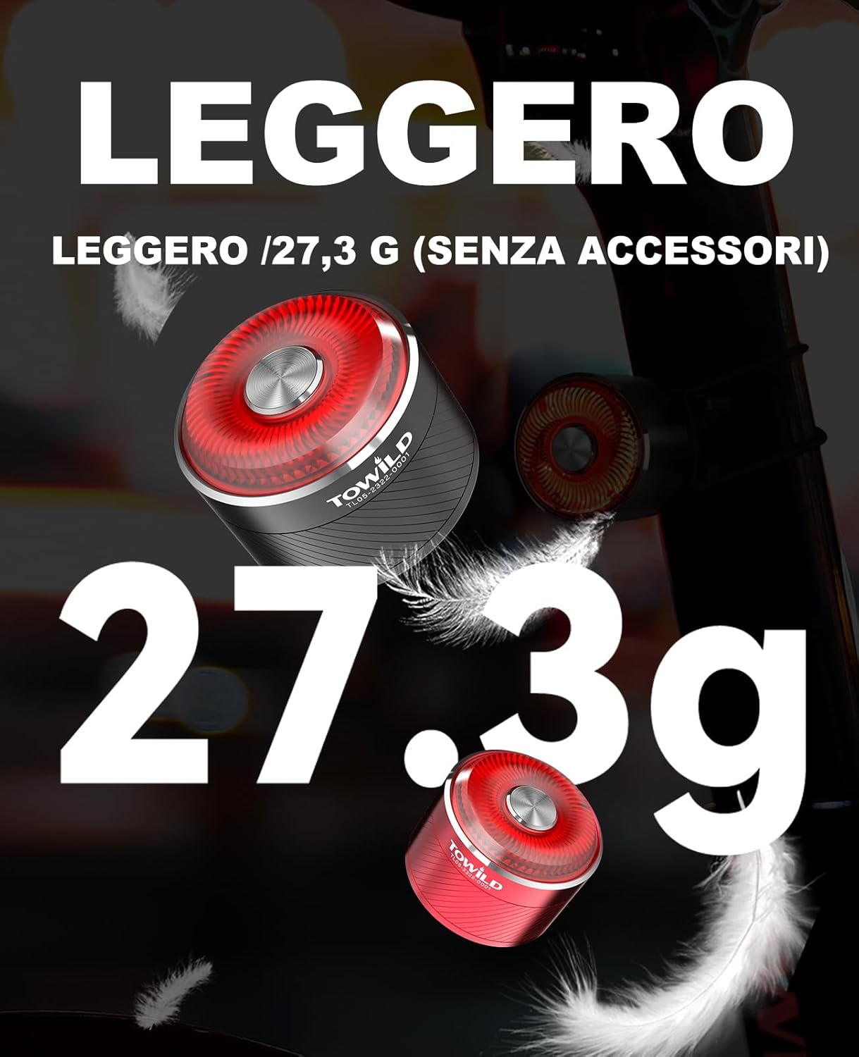 Detalle 2 de TOWILD TL05 Fanale posteriore USB‑C 40h