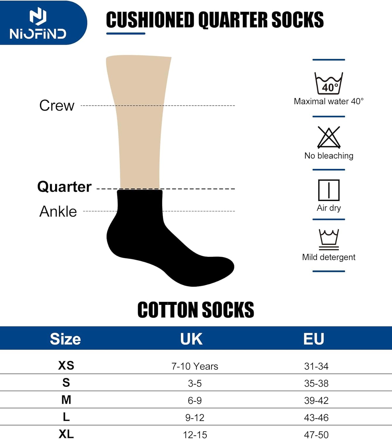 Thumbnail 4 de Niofind sport ankle socks 3 to 6 pairs