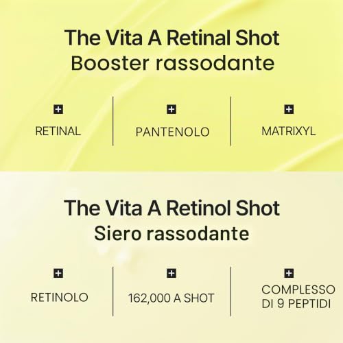Detalle 1 de celimax Retinol + Retinal Shot Tightening Serum & Booster Set: kit coreano per pelle liscia e tonica
