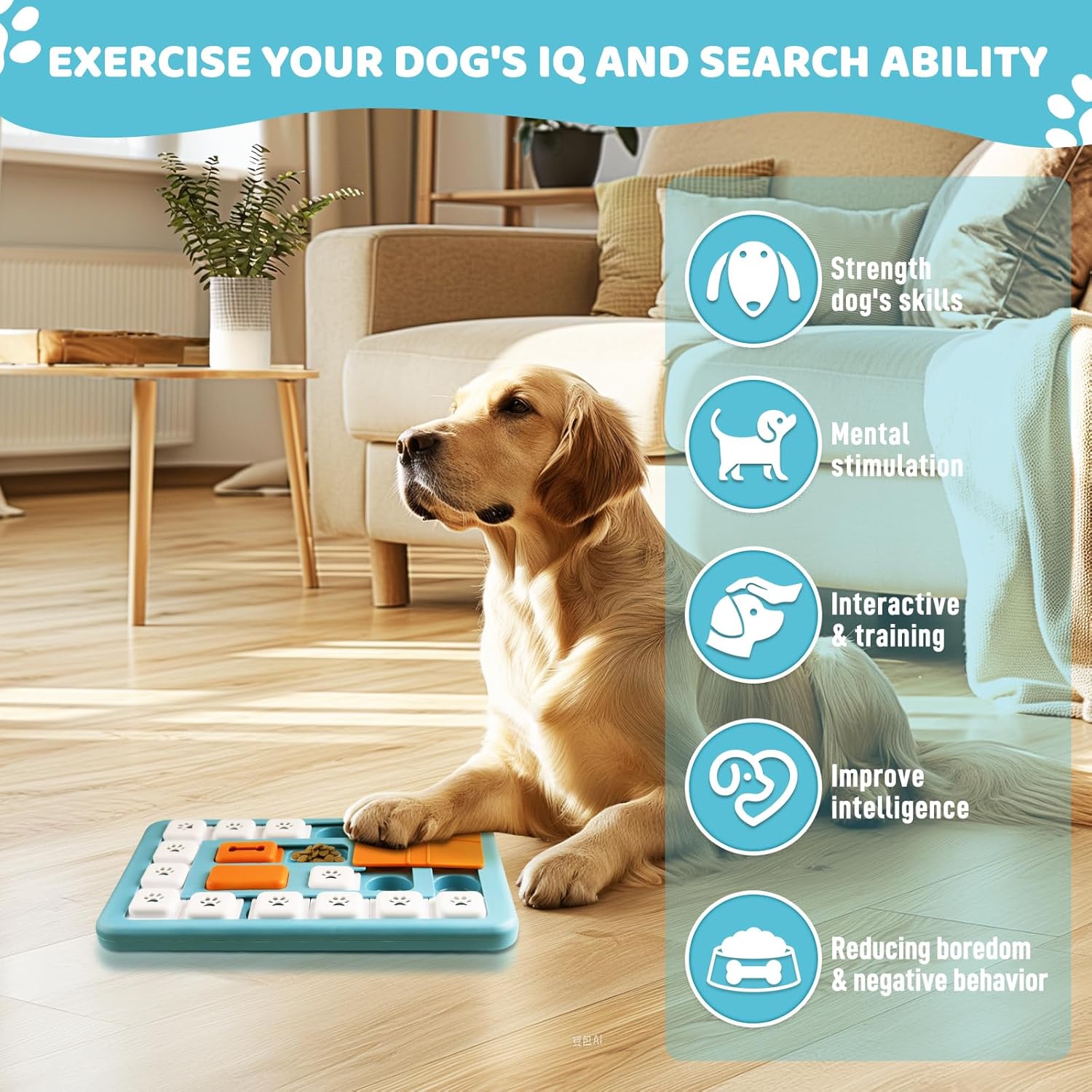 Thumbnail 6 de YETEE Interactive Dog Puzzle Feeder (Style 2) — Gentle Slow Feeder for Mental Enrichment