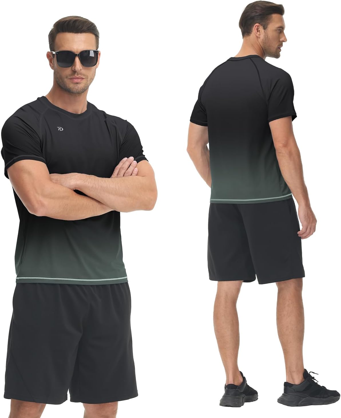 Thumbnail 2 de Huayuzh Herren UV Shirt Rashguard – Schnelltrocknendes, atmungsaktives LL-Shirt für Surf, Wandern und Alltag