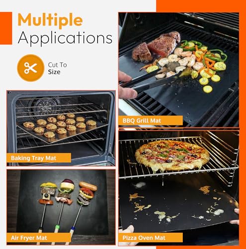 Thumbnail 7 de ThreadNanny Oven Liners for Bottom of Oven – Thick 17” x 25” (2 Pack), Non-Stick Reusable Mats