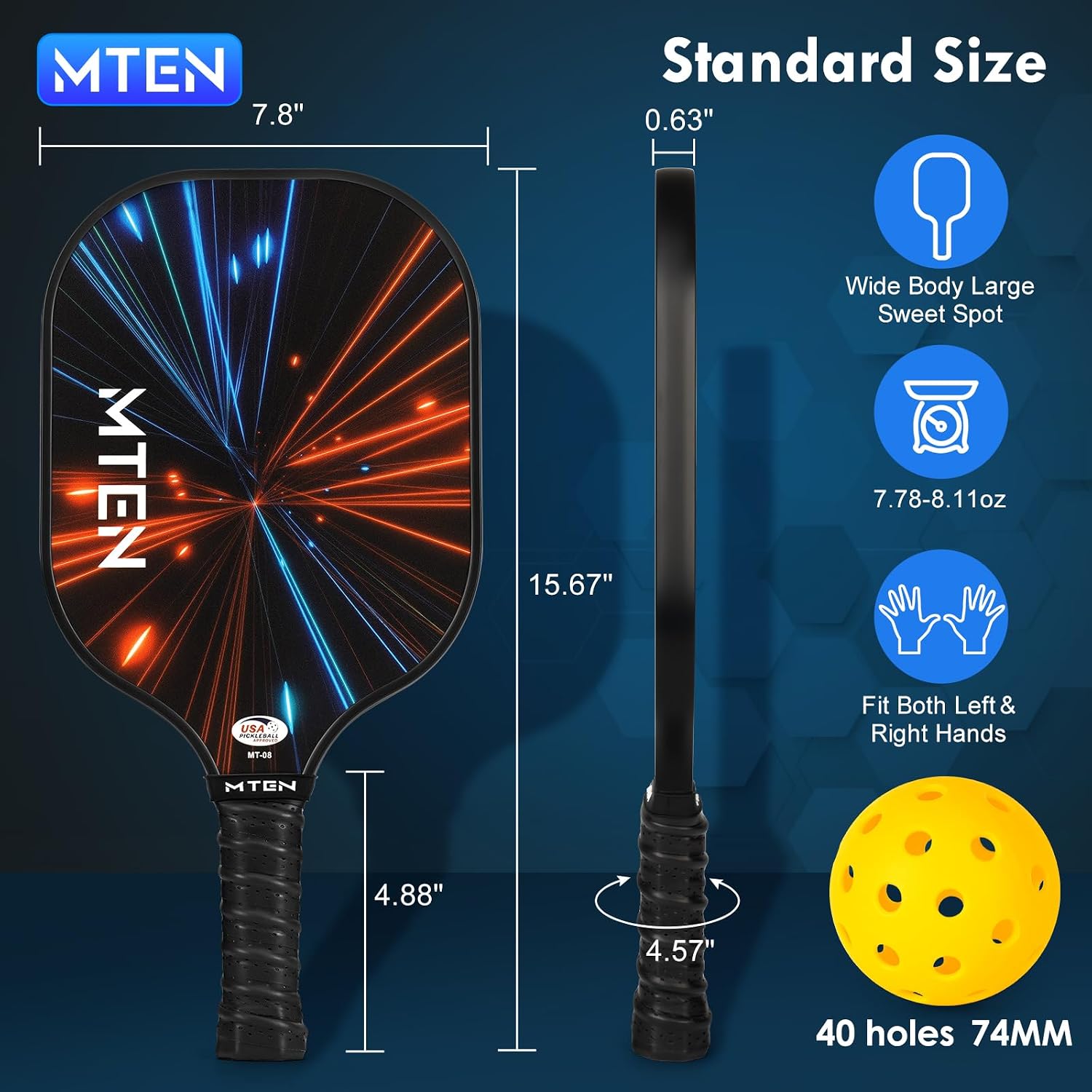 Thumbnail 4 de MTEN Pickleball Paddle Set of 4