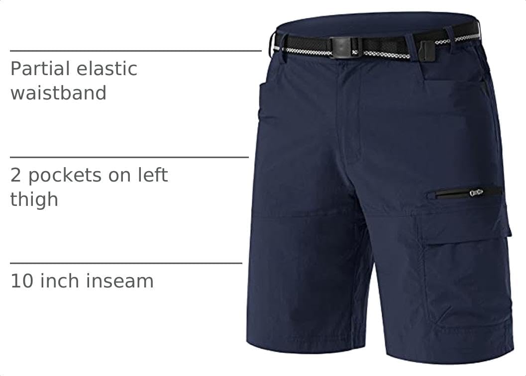 Thumbnail 3 de TACVASEN Men's Summer Outdoor Shorts: Quick Dry Water-Resistant Cargo for Hiking, Golf, and Work