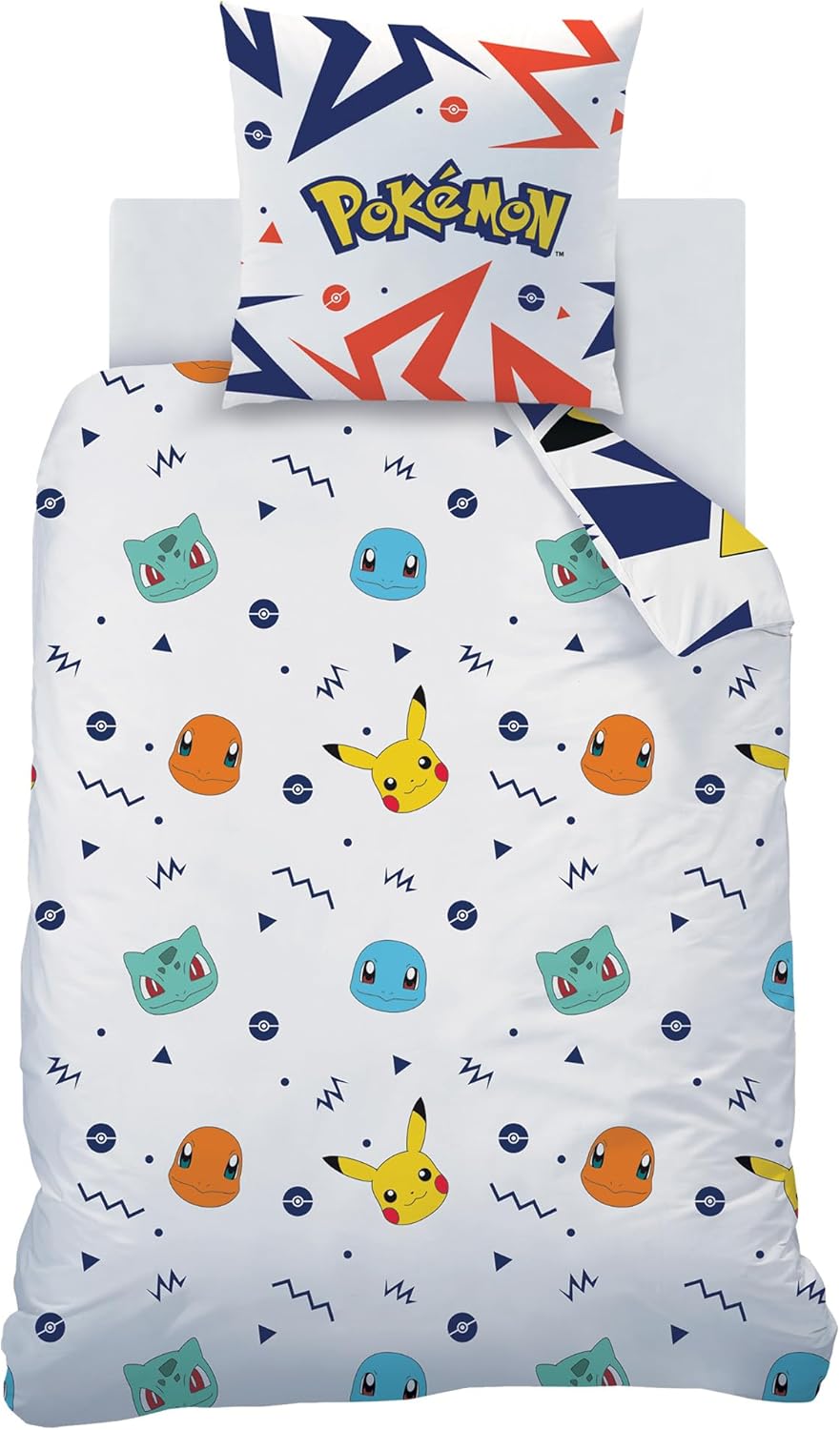 Thumbnail 3 de Pokemon Pika Parure de Lit Enfant 140x200 cm – 100% coton, OEKO-TEX, réversible