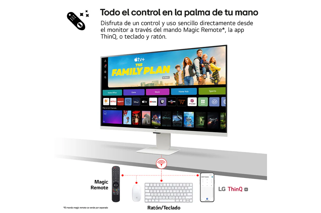 Thumbnail 5 de LG 27U511SAX-W Monitor Smart 27" FHD IPS