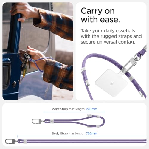 Thumbnail 4 de Spigen 2 pièces câble téléphone ceinture violet