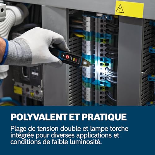 Detalle 2 de Bosch Professional GVD 1000-17 — Testeur de tension sans contact IP67, double plage 24–1000 V CA / 90–1000 V