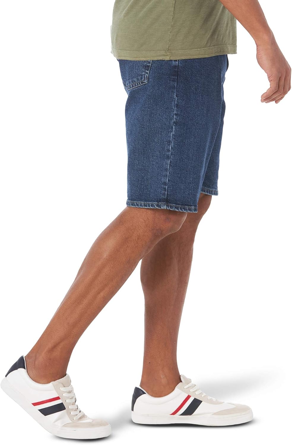 Detalle de Wrangler Authentics Denim Short Big & Tall Comfort Flex – Dark Stonewash, 46