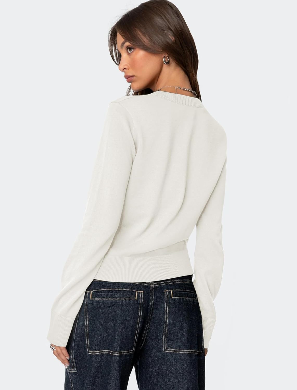 Thumbnail 4 de IWD Women's Cardigan Sweater, Viscose Blend