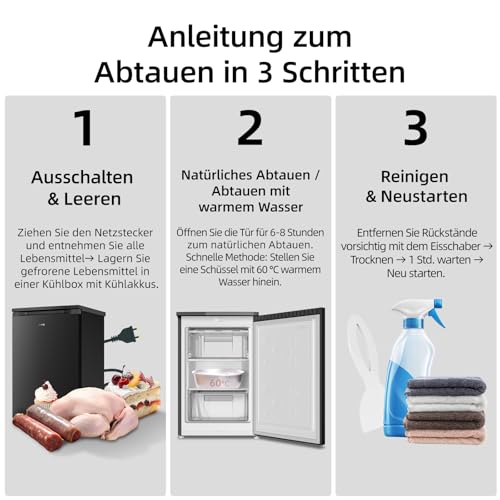 Thumbnail 11 de CHiQ 85L Gefrierschrank CSD95BC – zuverlässige Lagerung mit schneller Gefrierleistung