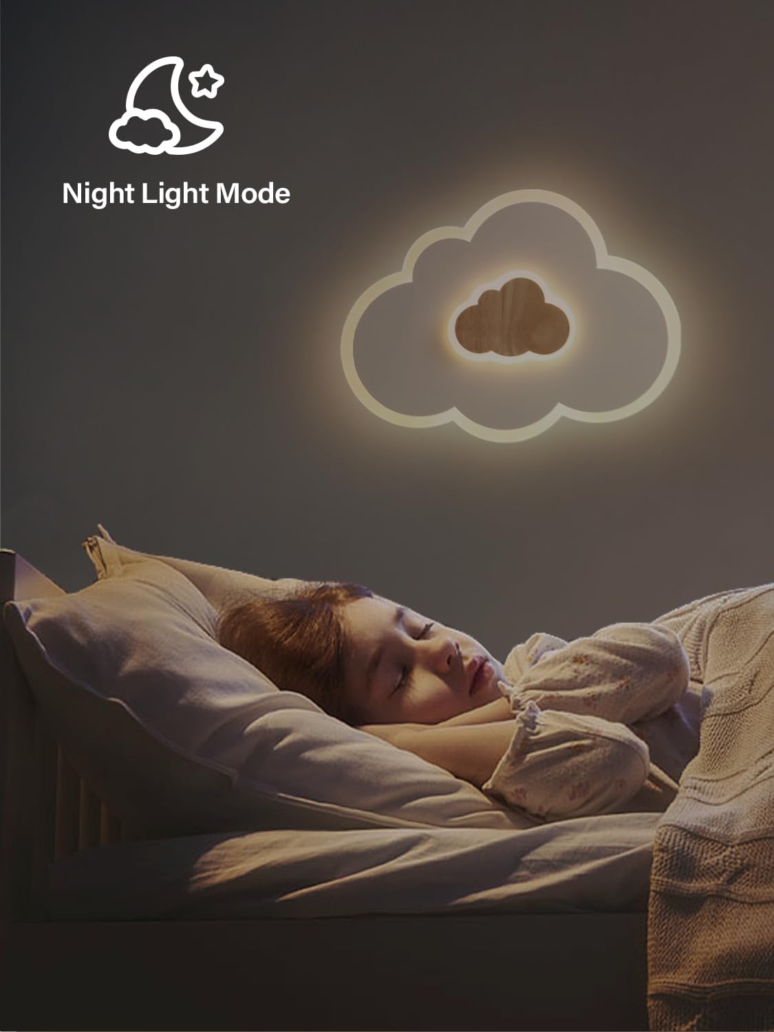 Thumbnail 6 de FANLG LED-Deckenlampe Wolken (26 W, 50 cm) mit Fernbedienung – dimmbar 3000–6000 K für Kinderzimmer