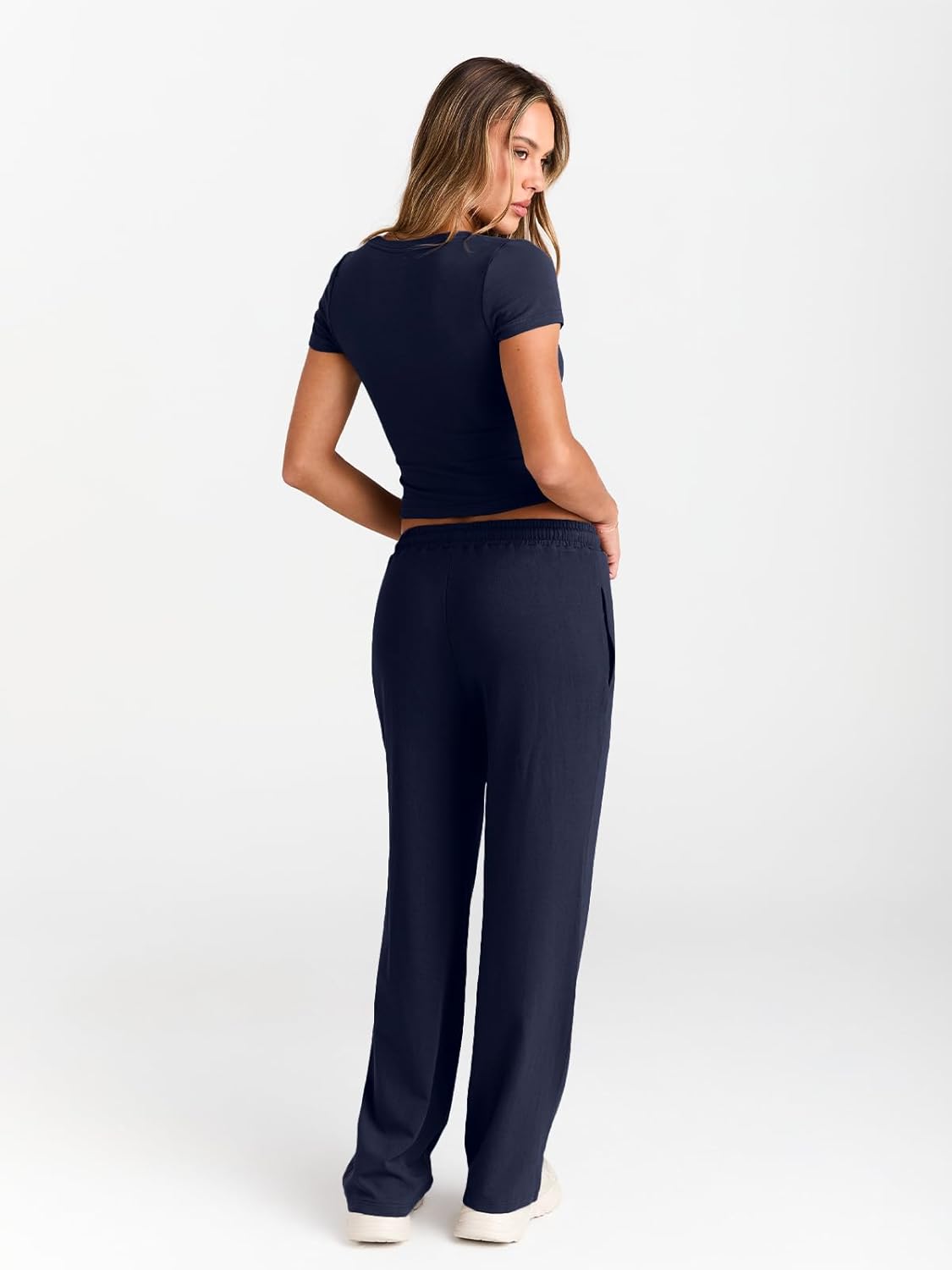 Thumbnail 3 de LILLUSORY 2 Piece Lounge Wear Set for Women UK – Lightweight Rayon-Spandex Co-ord