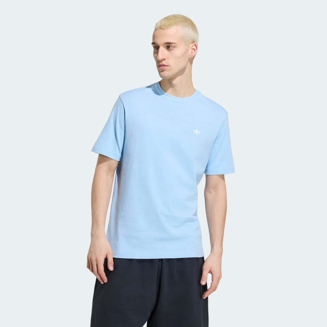 Detalle de Camiseta Trefoil Essentials Adidas — Azul