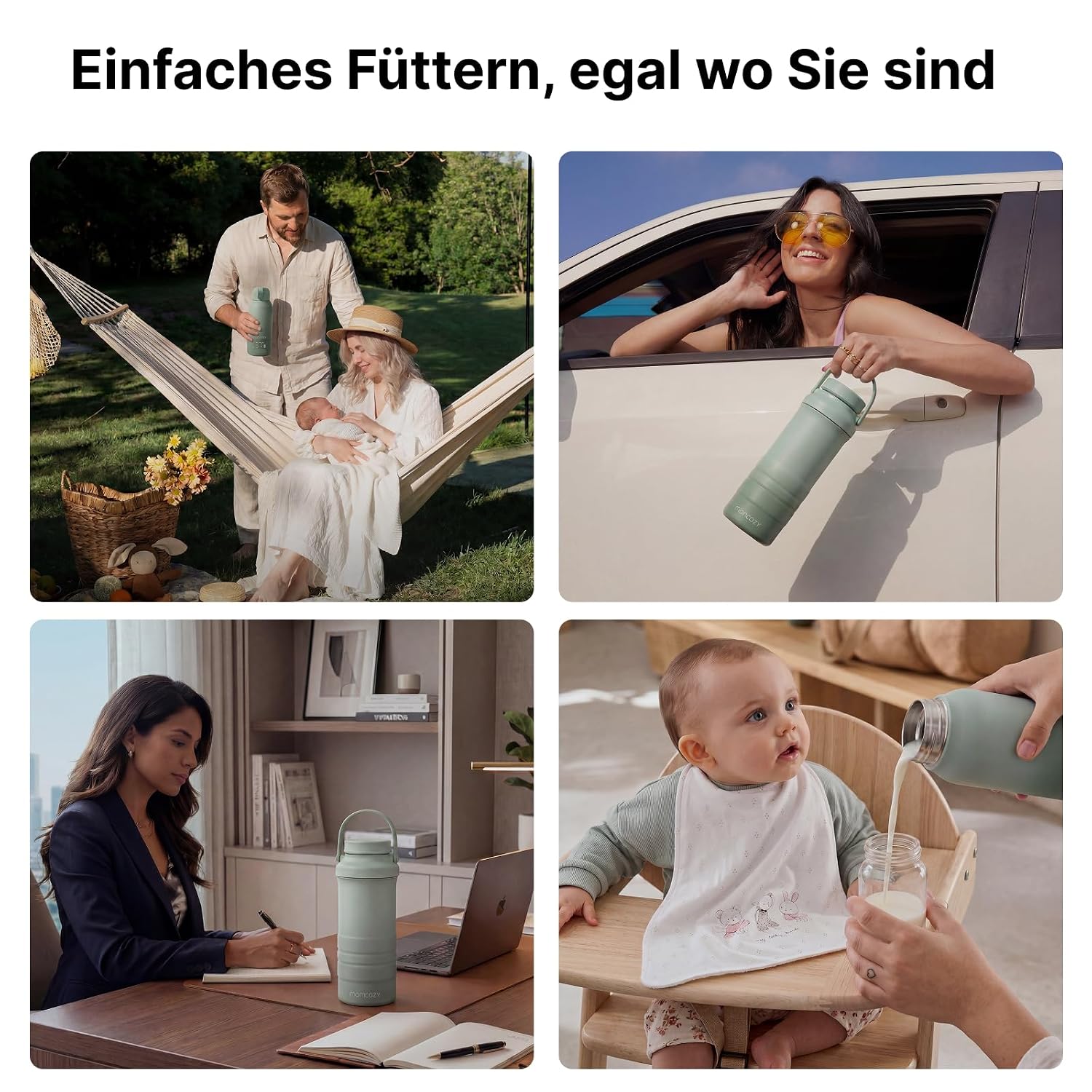 Thumbnail 6 de Momcozy MW05 + CM01 Set: Tragbarer Flaschenwärmer und Muttermilchkühler für unterwegs