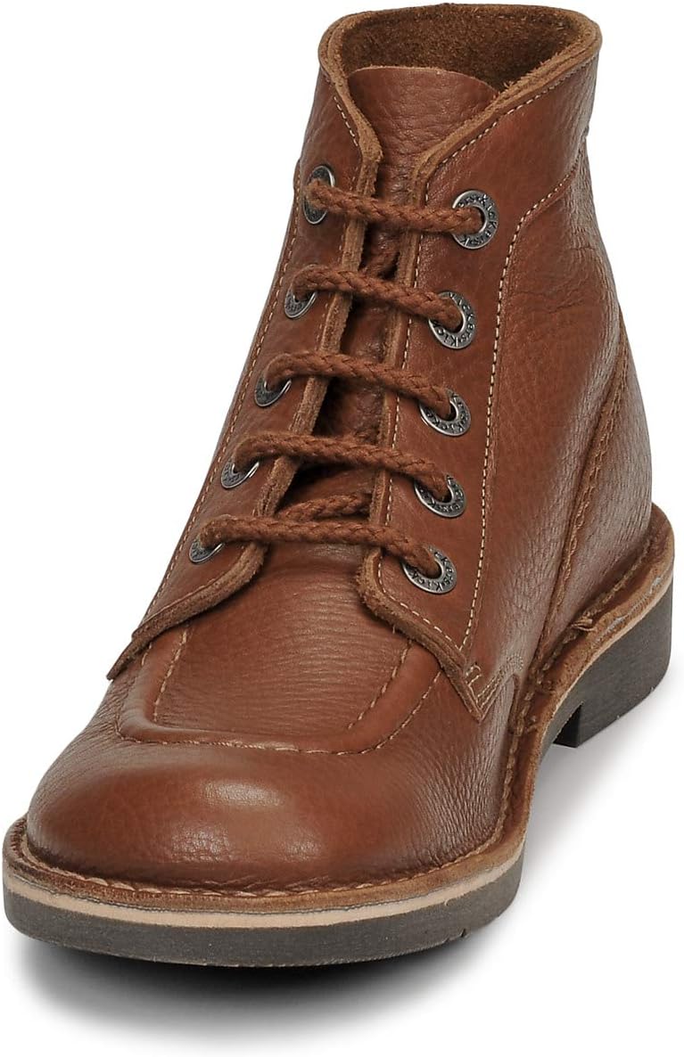 Detalle de Kickers Kick Col: Bottes et bottines souples mixte enfant – cuir, doublure cuir et semelle caoutchouc