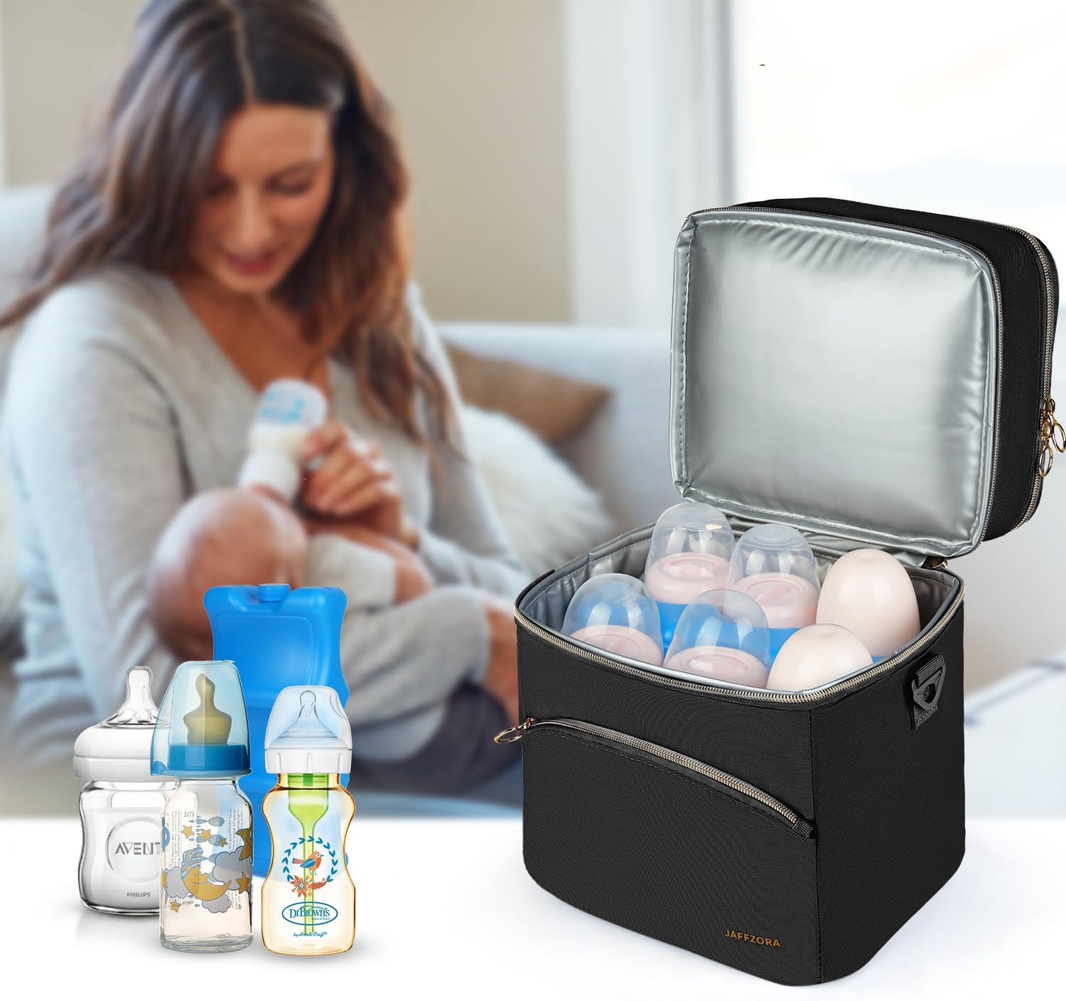 Detalle 2 de Breastmilk Cooler Bag, 6-Bottle Capacity