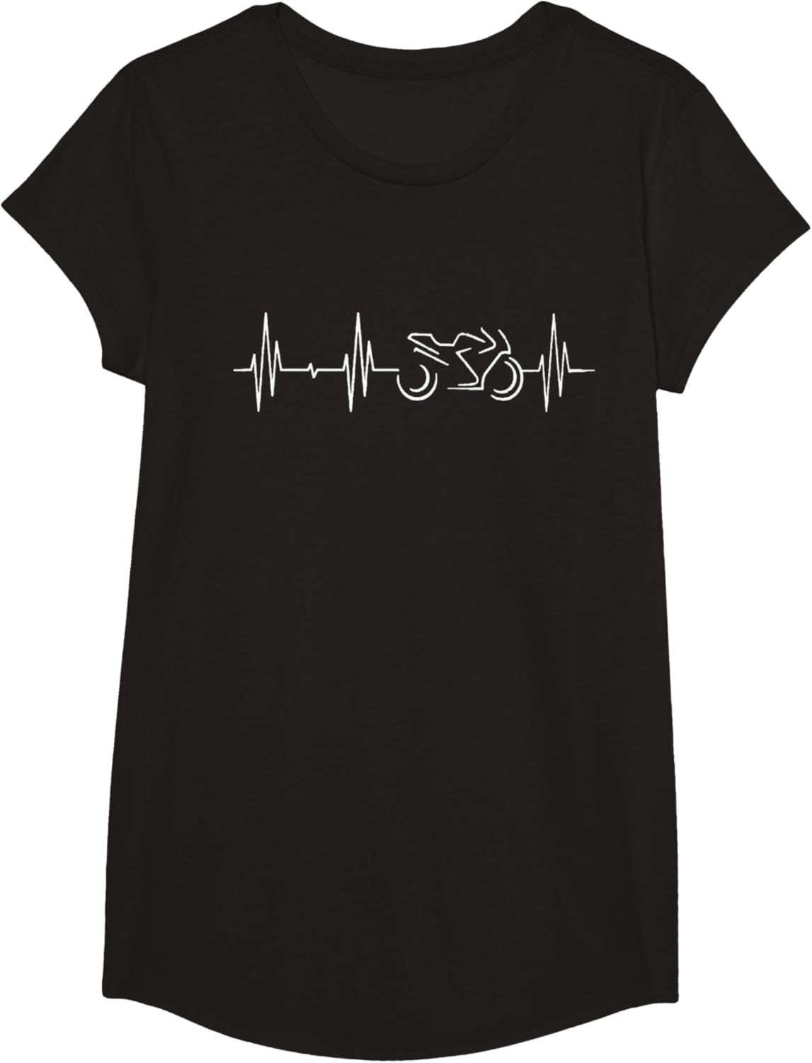 Detalle 1 de T-Shirt Heartbeat Motard Passion – T-shirt légère au design moto