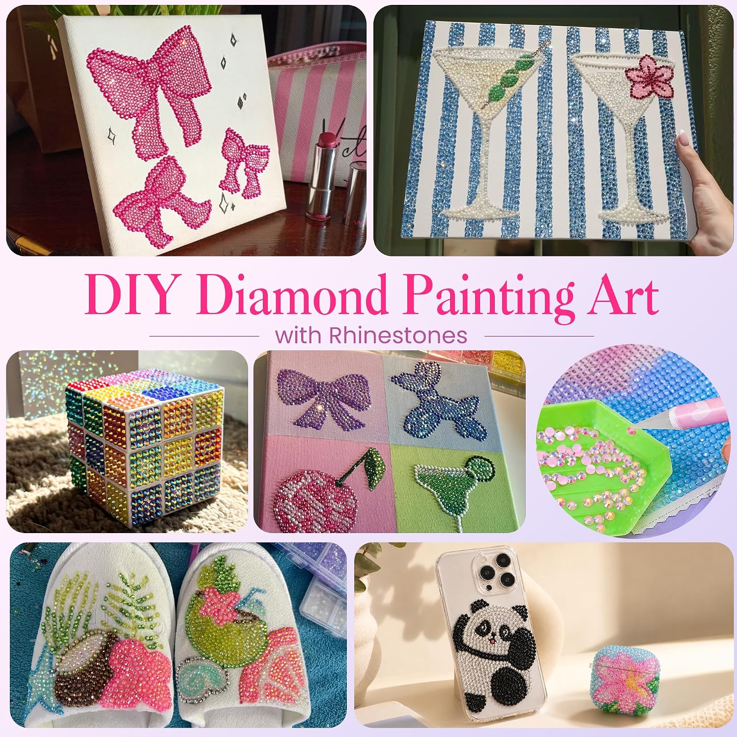 Detalle 1 de Gionlion Rhinestone Craft Kit, 24 Colors