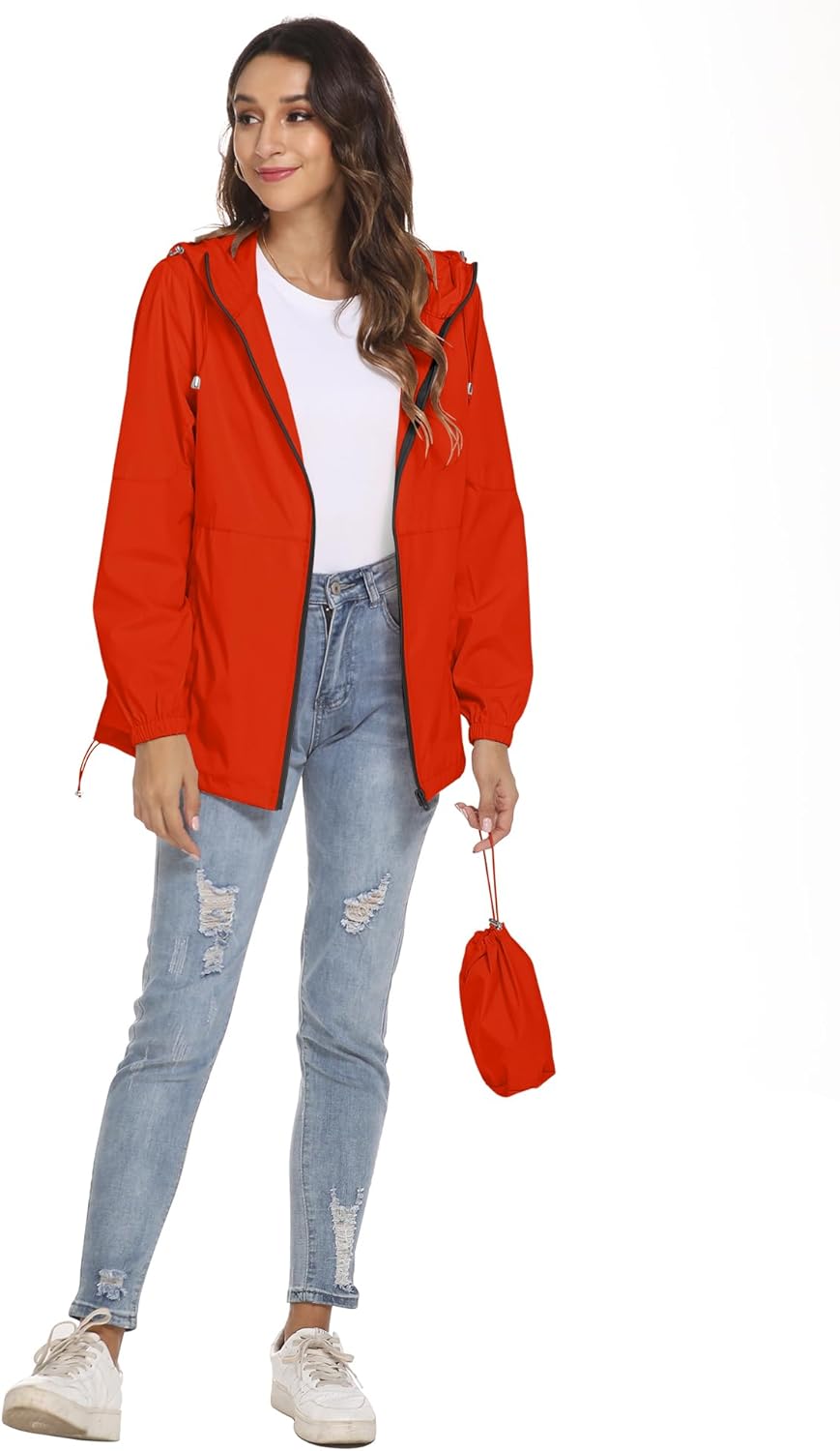 Thumbnail 1 de TCOT Women Rain Jacket Waterproof Windbreaker