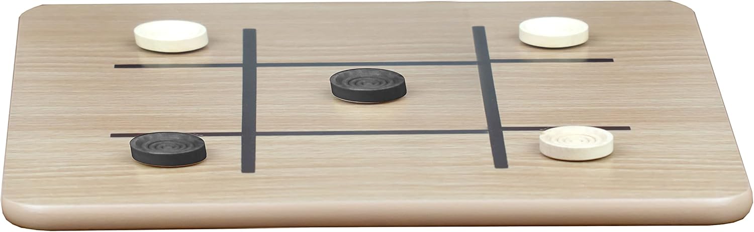 Thumbnail 5 de Regal Games Reversible Wooden Board for Chess, Checkers & Tic-Tac-Toe (24 Interlocking Checkers + 32 Chess Pieces)