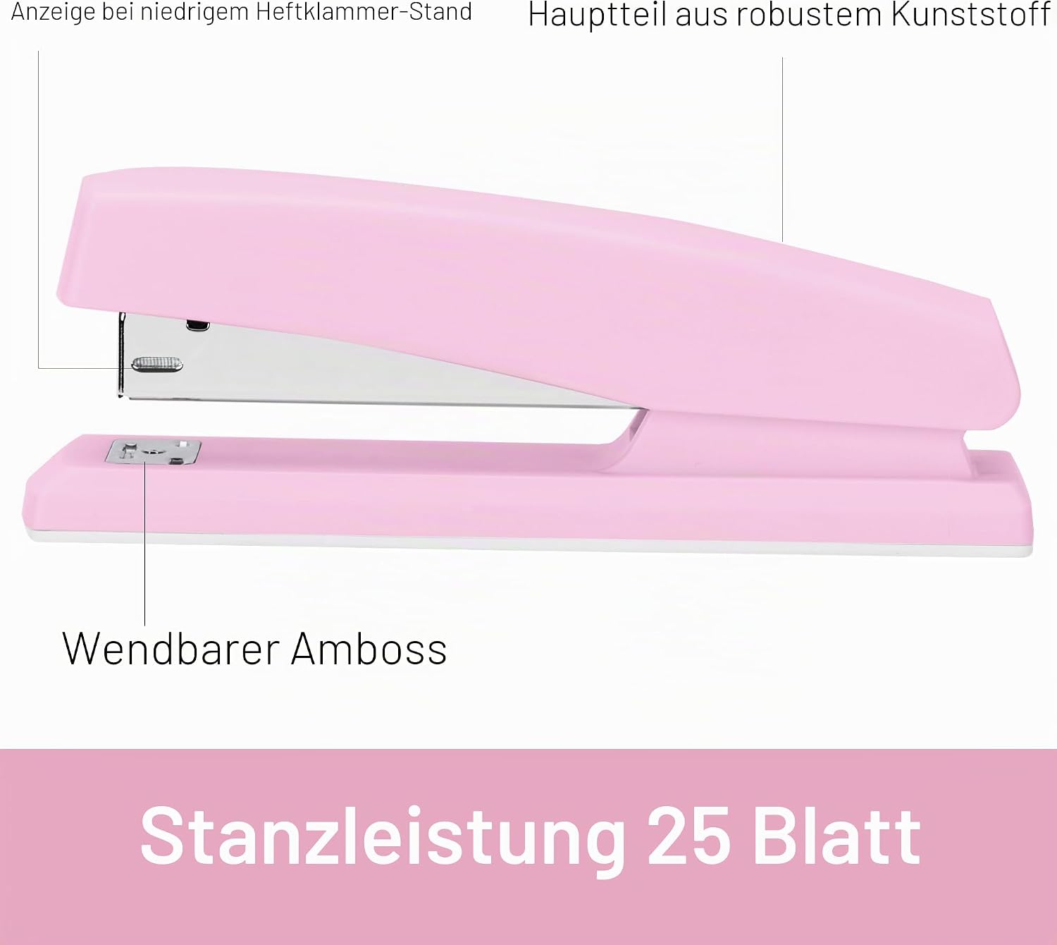 Detalle 2 de Schreibtisch-Heftgerät 2er Set mit 25 Blatt