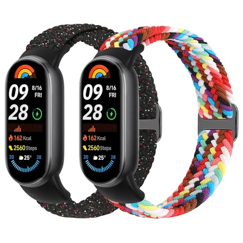 Detalle de Janpso Correas elásticas trenzadas para Xiaomi Smart Band 8/9/10 – ajuste cómodo y duradero