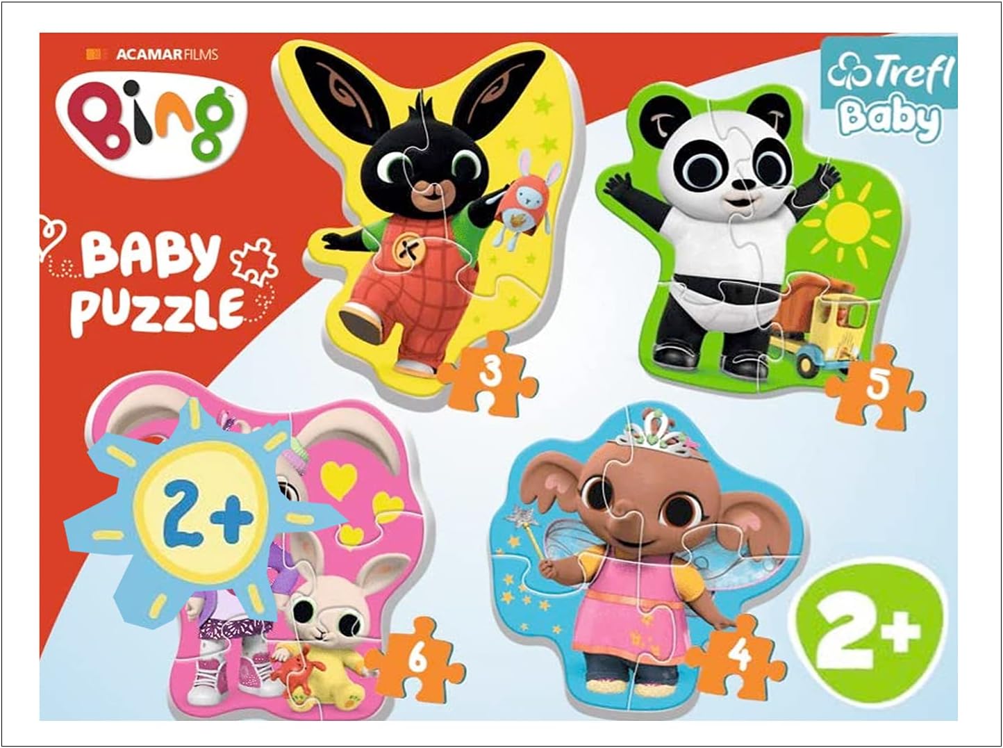 Thumbnail 5 de Trefl Puzzle Tiere bei einer Safari 4 Sets đ§©