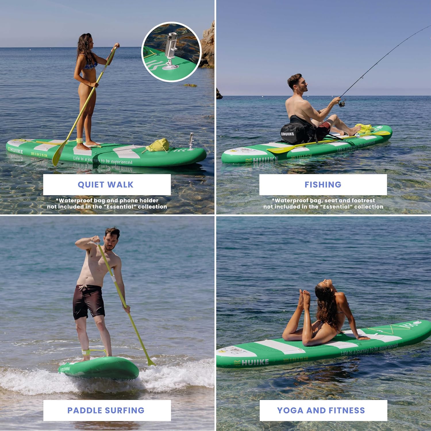Thumbnail 4 de HUIIKE Inflatable Stand Up Paddle Board with Accessories – 10’ x 33” x 5.9”, 286 lb Capacity