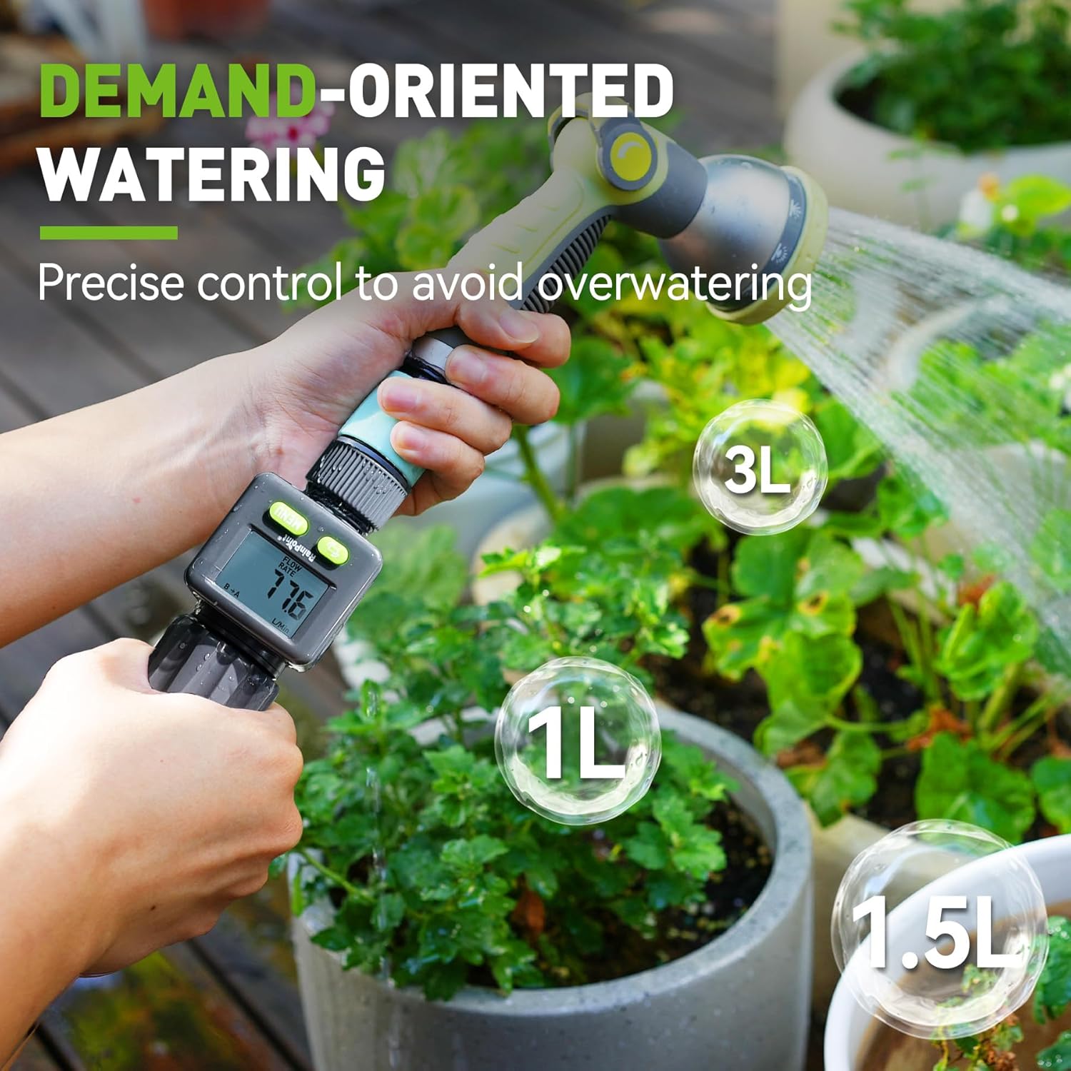 Thumbnail 2 de RAINPOINT Contatore acqua timer giardino 4 modalità