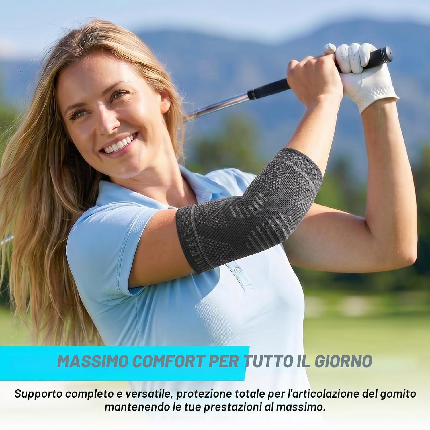 Detalle 1 de Lexniush tutore epicondilite compressione 3D M