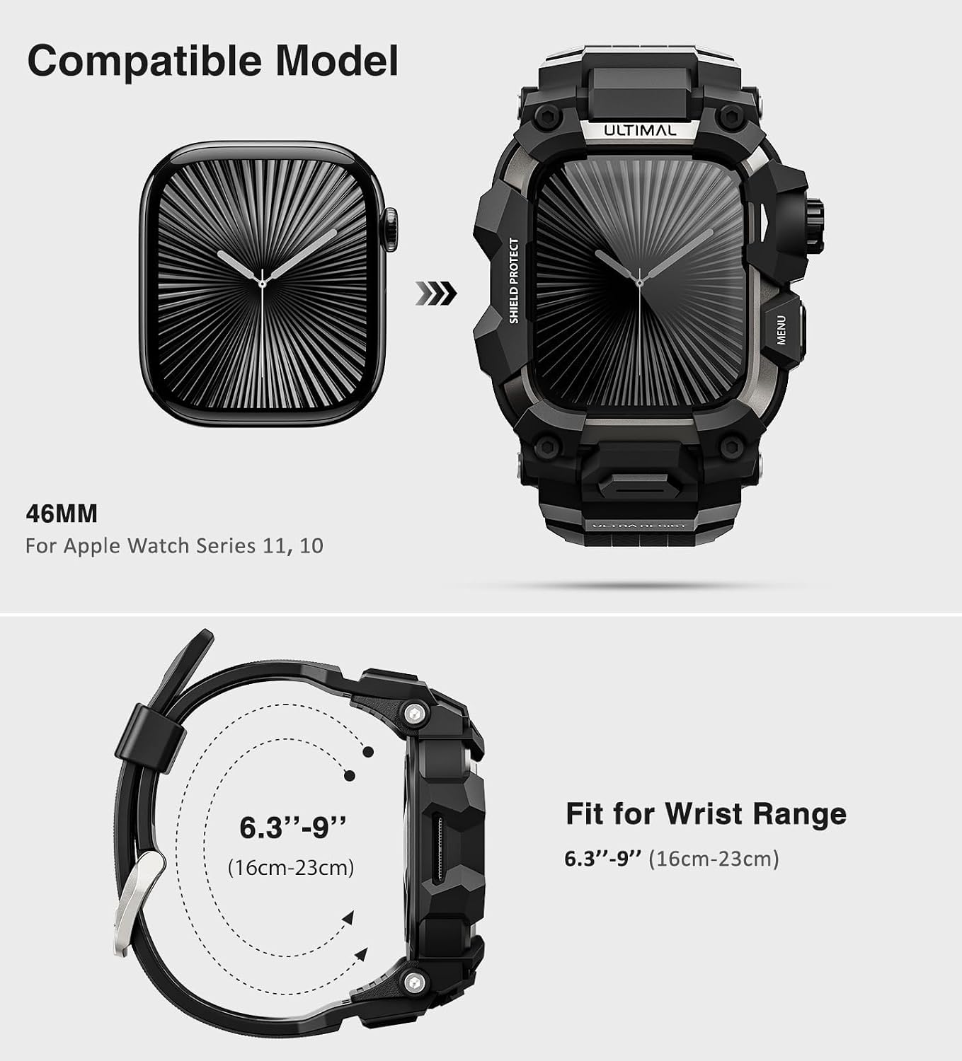 Thumbnail 3 de ULTIMAL Rugged Case 46mm Apple Watch band