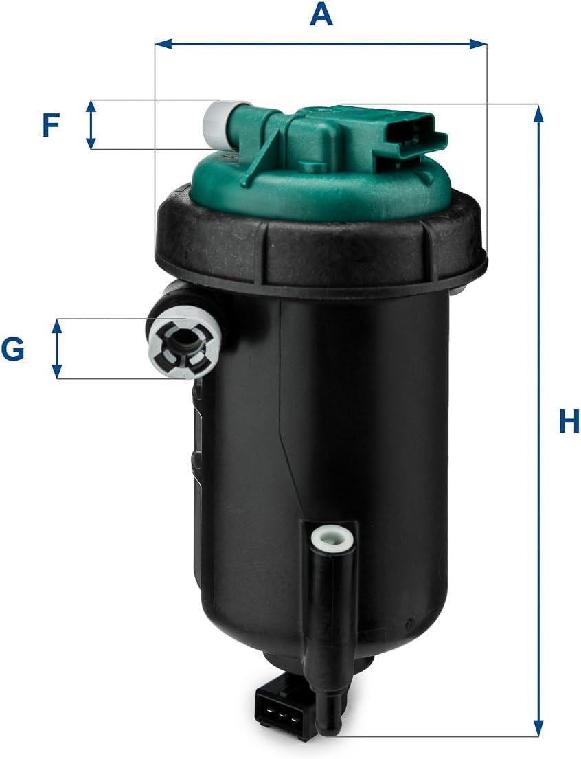 Detalle 2 de UFI Filters 55.148.00 filtre diesel 233 mm