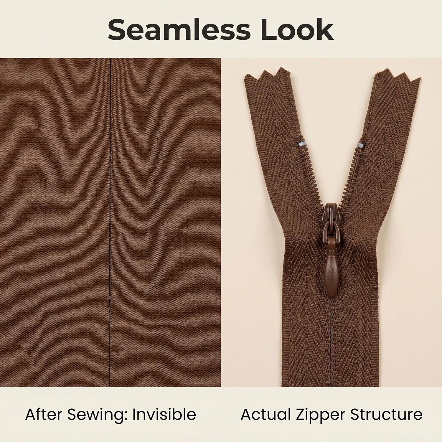Detalle de Sawoake Invisible Zippers, 8-inch