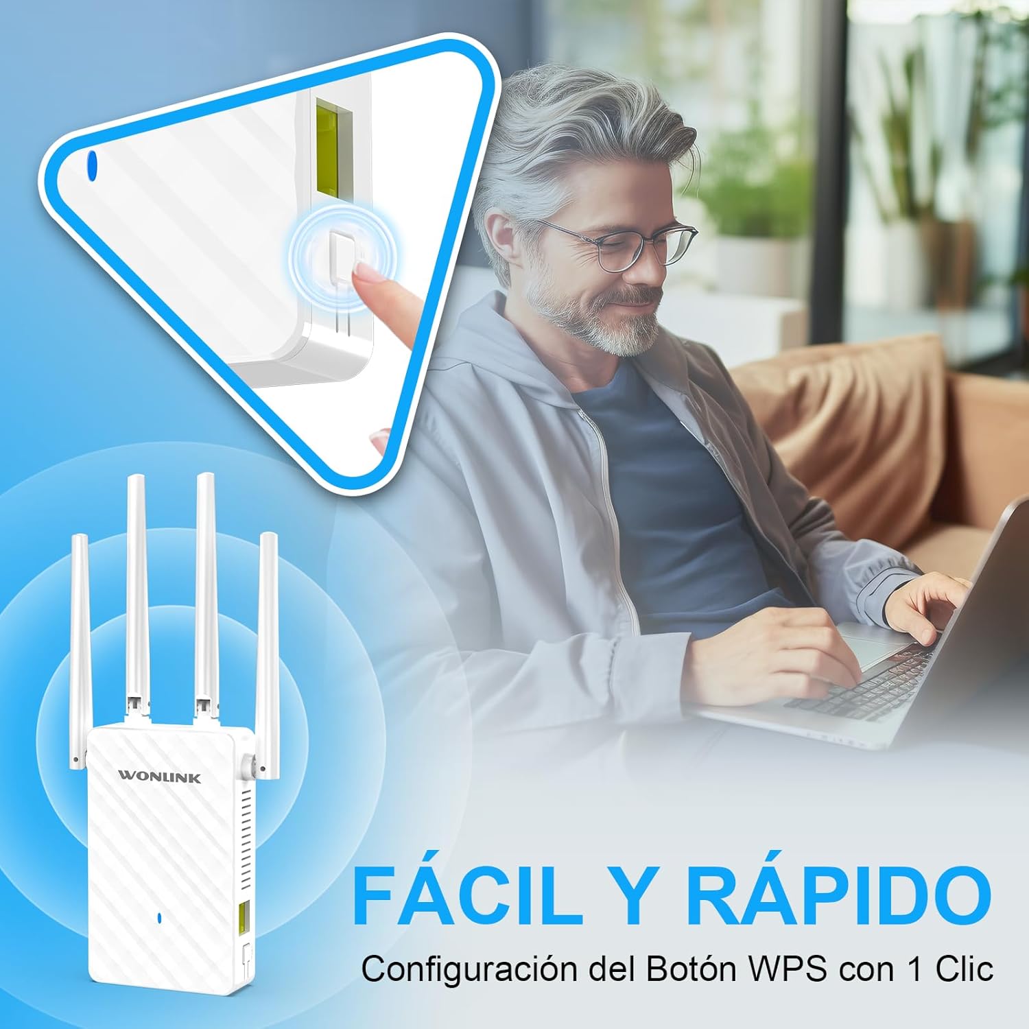 Thumbnail 5 de WONLINK Repetidor WiFi 1200 Mbps
