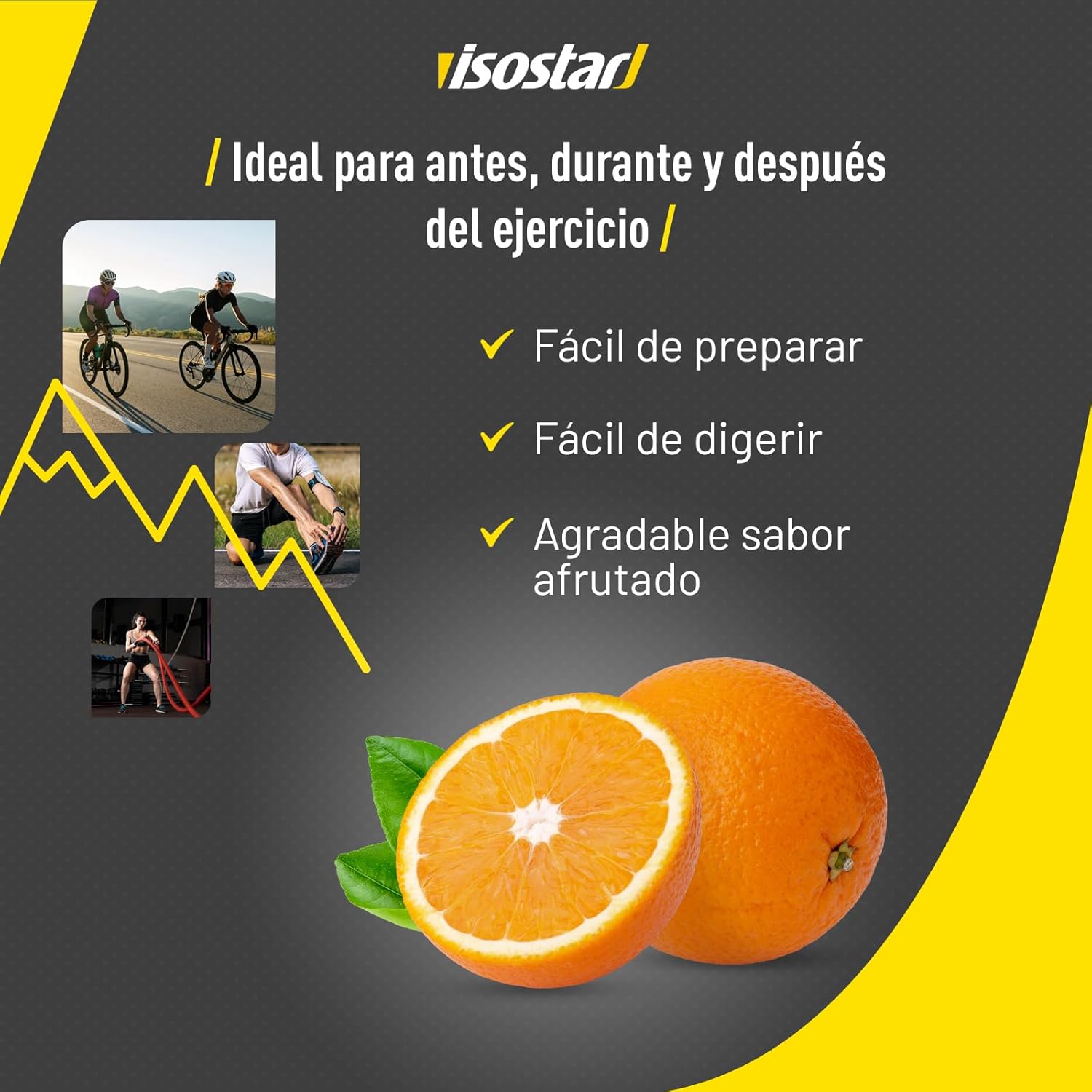 Thumbnail 1 de Isostar Hydrate & Perform ✨ Bebida Electrolítica Naranja 800g