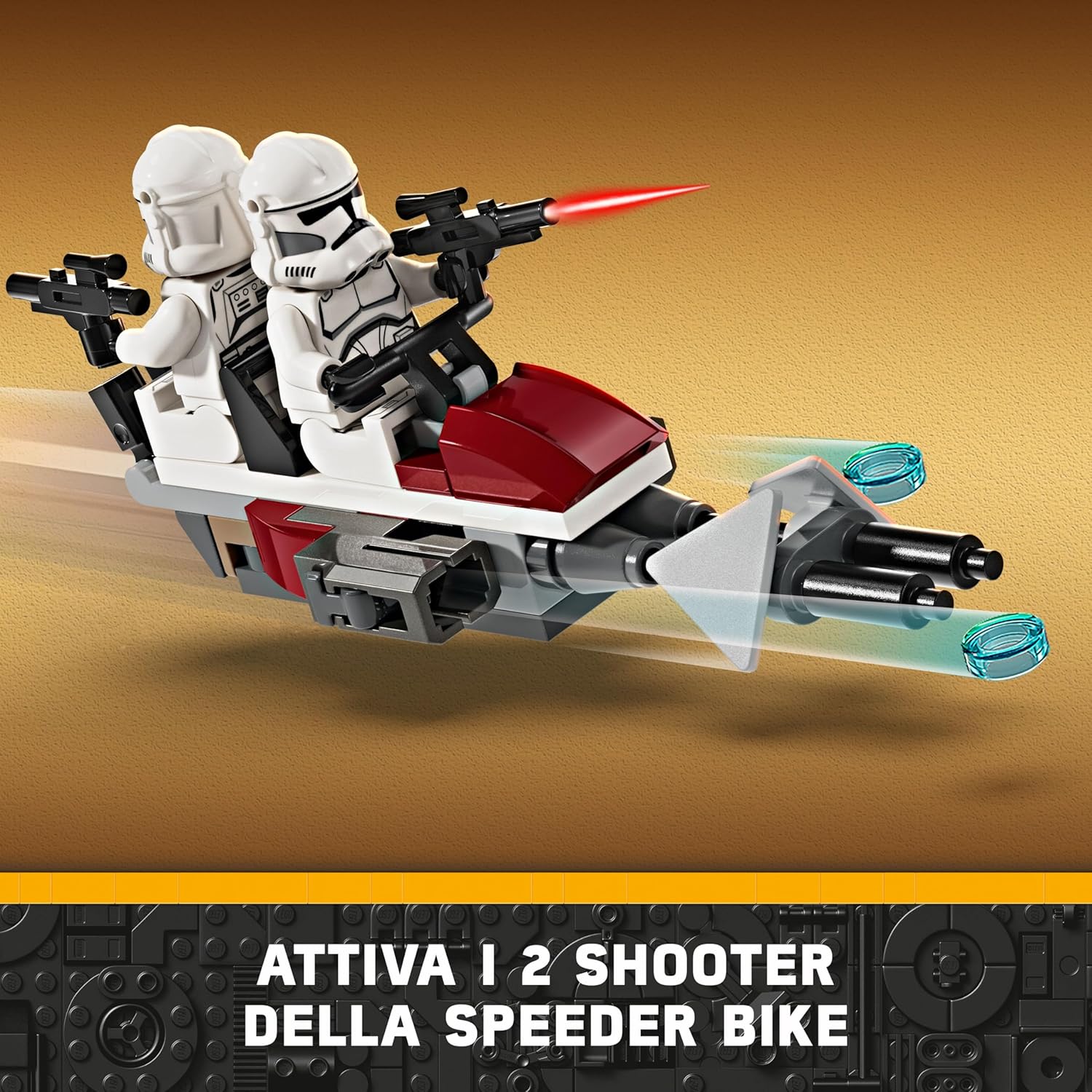Thumbnail 3 de LEGO Star Wars Battle Pack 75372: Clone Trooper e Battle Droid con veicolo speeder bike, tri-droid e postazione difensiva